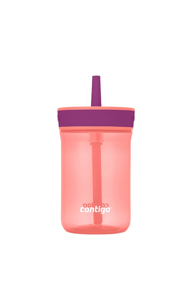 Kids’ Leighton Straw Tumbler with Spill-Proof Leak-Proof Lid, 14oz J5