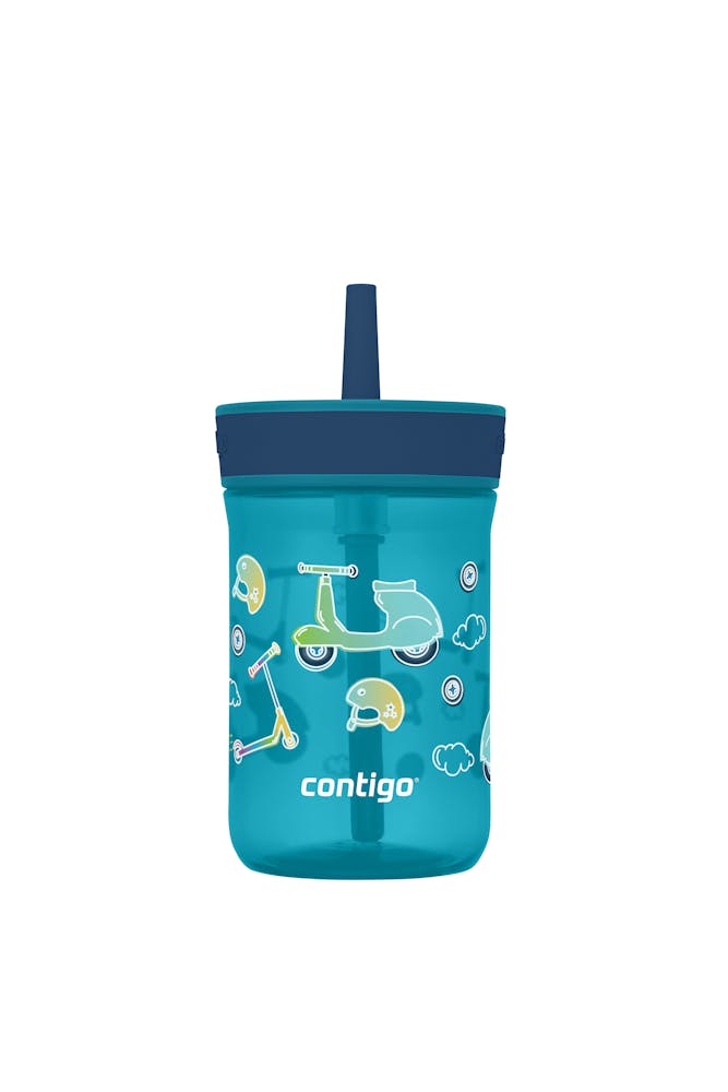 Kids’ Leighton Straw Tumbler with Spill-Proof Leak-Proof Lid, 14oz J5